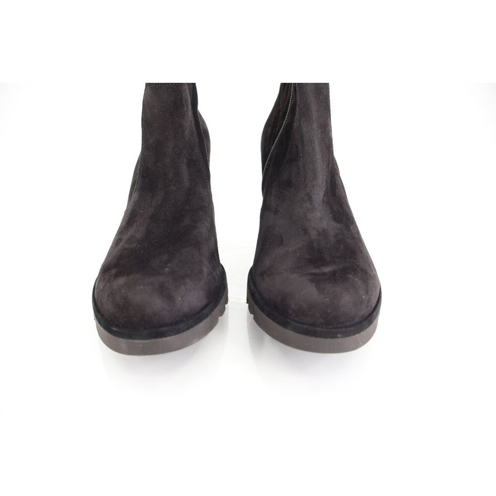 Paul Green Womens Nadia Ankle Boots Block Heel Platform Black Suede Size 10.5 - Picture 4 of 15